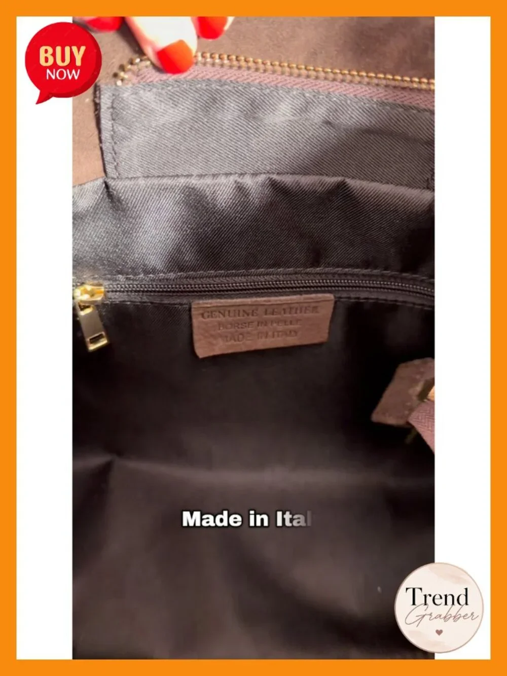 Genuine Suede Top-Handle Satchel Purse with Zip Closure & Detachable Strap